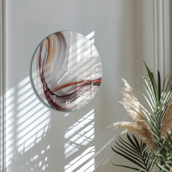 Glas wanduhr Abstraktion