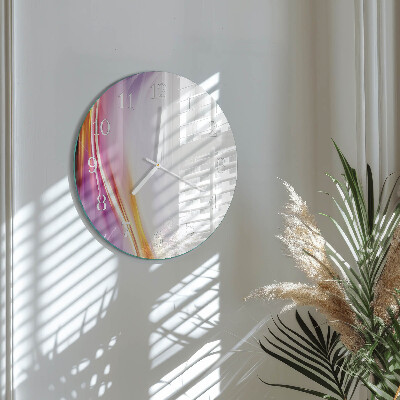 Glas wanduhr Abstraktion