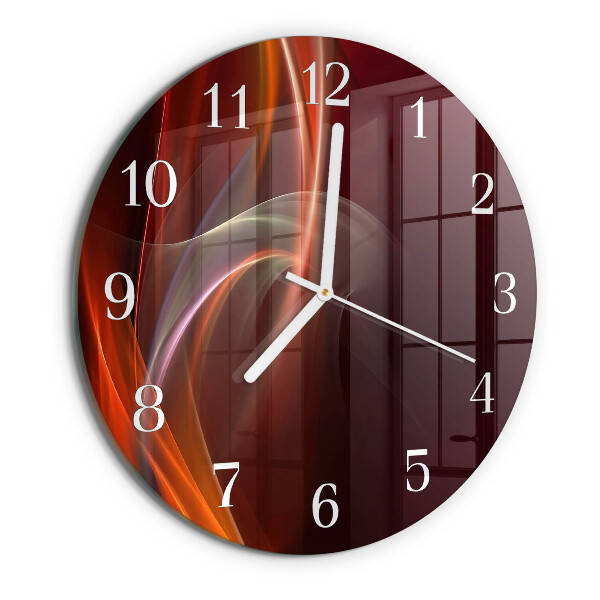 Glas wanduhr Abstrakte Linien