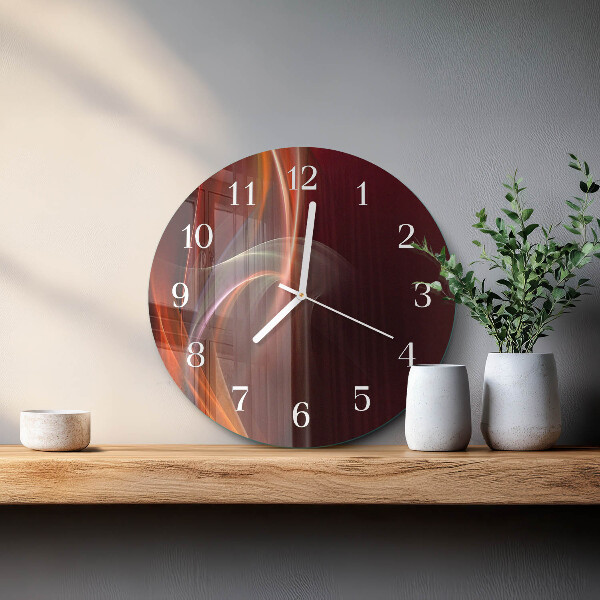 Glas wanduhr Abstrakte Linien