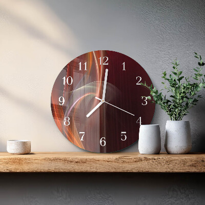 Glas wanduhr Abstrakte Linien