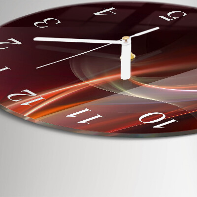 Glas wanduhr Abstrakte Linien