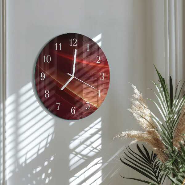 Glas wanduhr Abstraktion