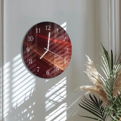 Glas wanduhr Abstraktion