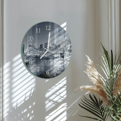 Glas wanduhr Nacht des Horizonts