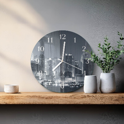 Glas wanduhr Nacht des Horizonts