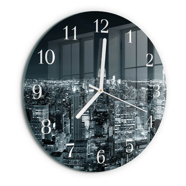 Glas wanduhr Nacht des Horizonts