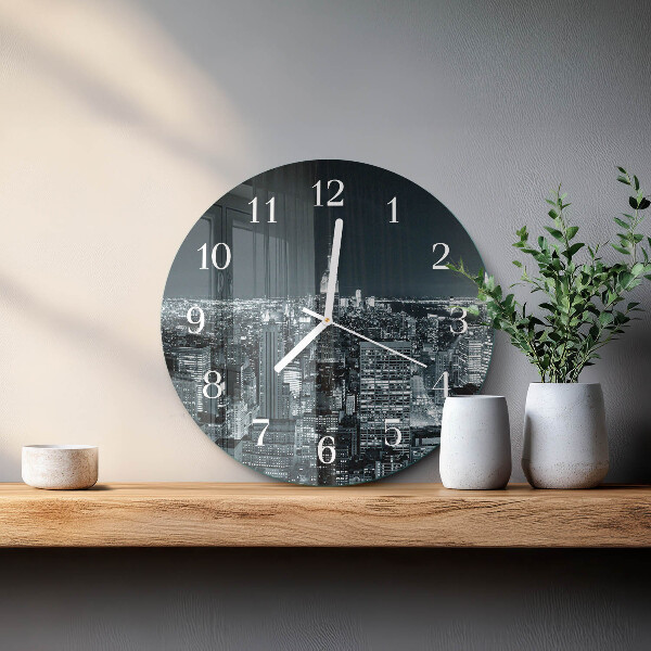 Glas wanduhr Nacht des Horizonts