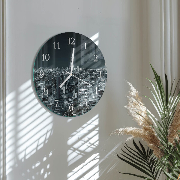 Glas wanduhr Nacht des Horizonts
