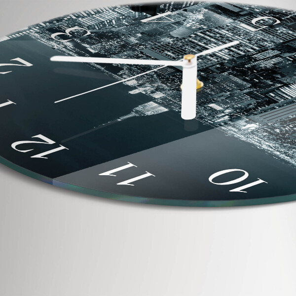 Glas wanduhr Nacht des Horizonts