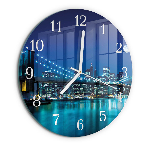 Glas wanduhr Nacht des Horizonts