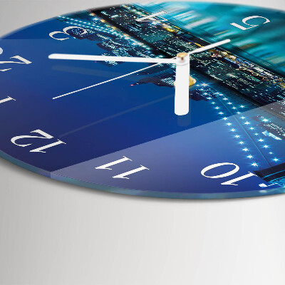 Glas wanduhr Nacht des Horizonts