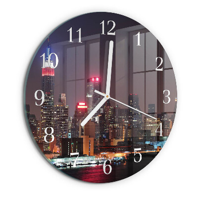 Glas wanduhr Horizont