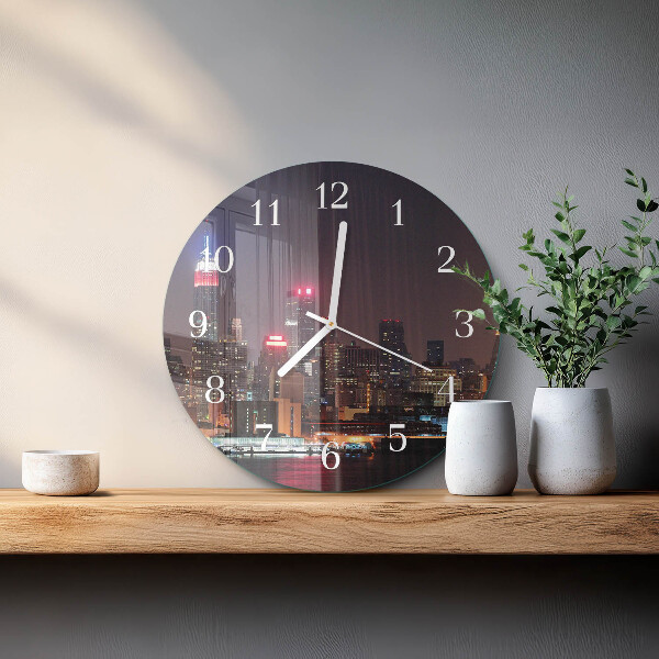 Glas wanduhr Horizont