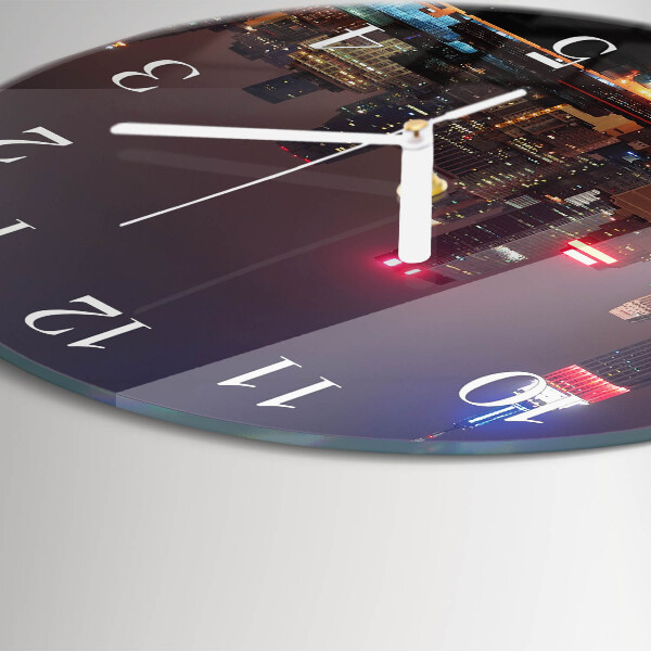 Glas wanduhr Horizont