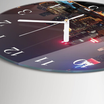 Glas wanduhr Horizont