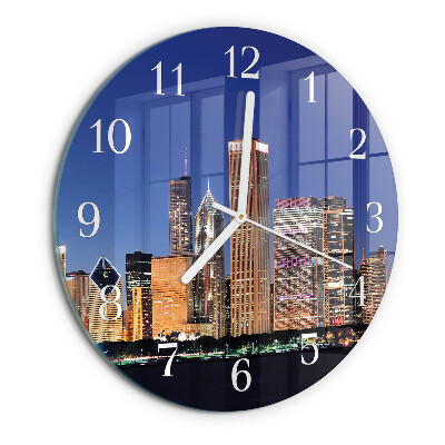 Glas wanduhr Horizont