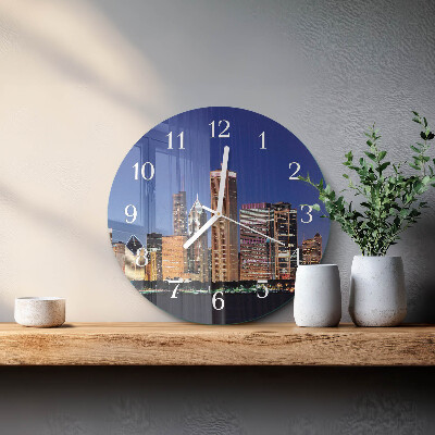 Glas wanduhr Horizont
