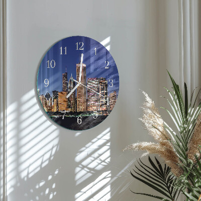Glas wanduhr Horizont