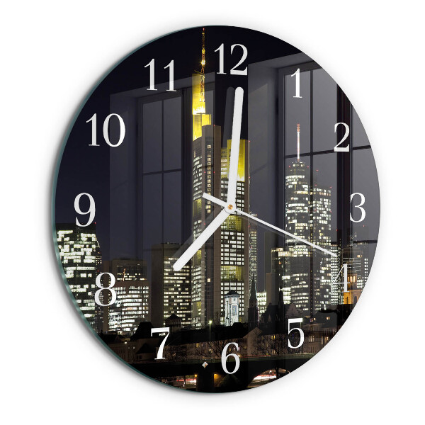 Glas wanduhr Horizont