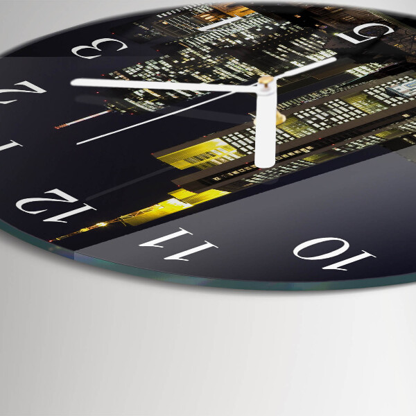 Glas wanduhr Horizont