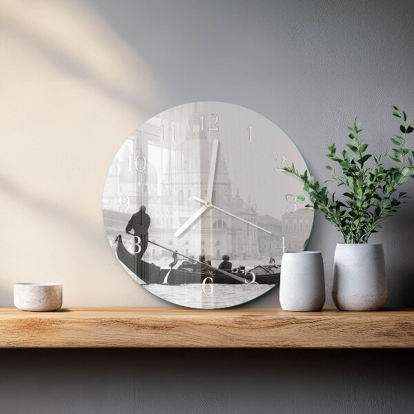 Glas wanduhr Das venezianische Boot