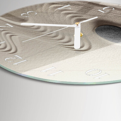Glas wanduhr Steinsand