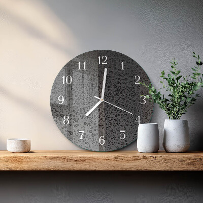 Glas wanduhr Wassertropfen