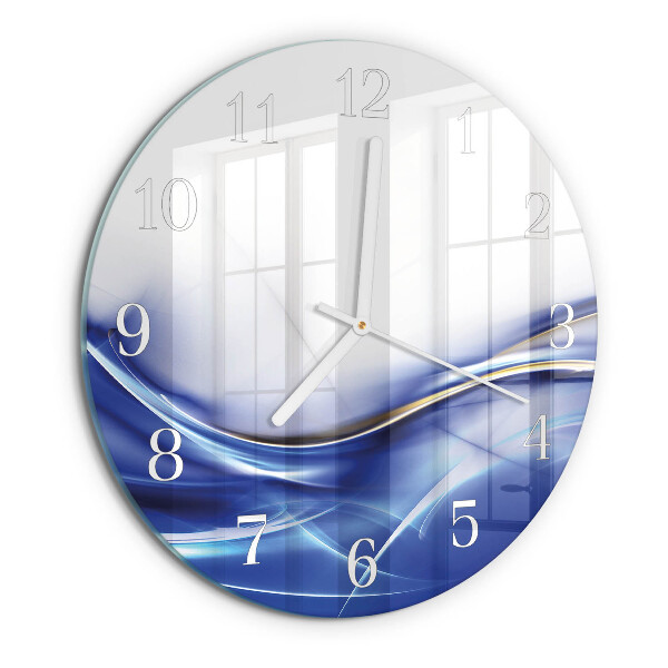 Glas wanduhr Abstrakte Linien
