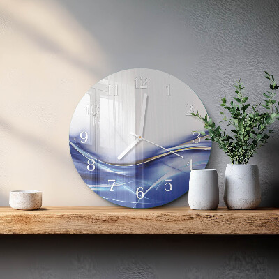 Glas wanduhr Abstrakte Linien