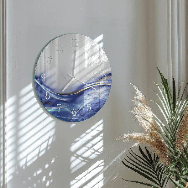 Glas wanduhr Abstrakte Linien