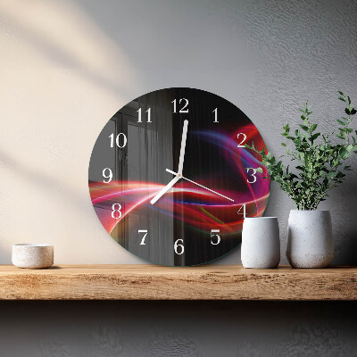 Glas wanduhr Abstrakte Linien