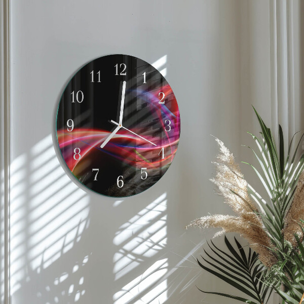 Glas wanduhr Abstrakte Linien