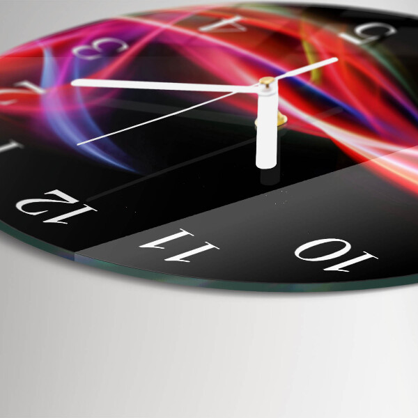 Glas wanduhr Abstrakte Linien