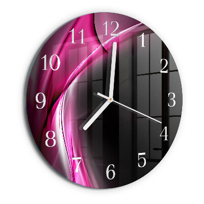 Glas wanduhr Abstrakte Linien