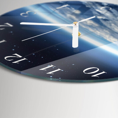 Glas wanduhr Das Universum der Erde
