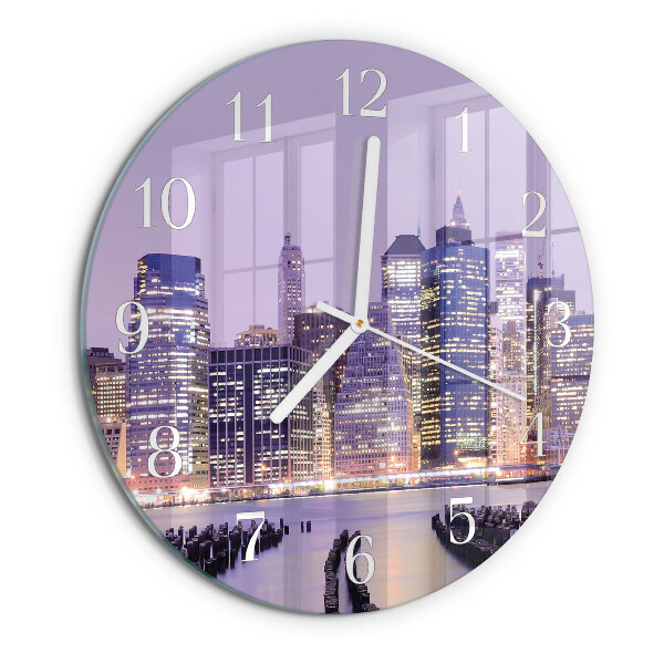 Glas wanduhr Horizont