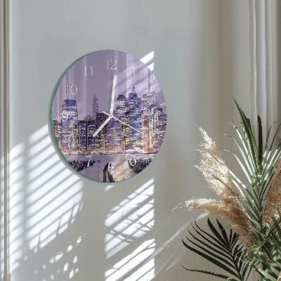Glas wanduhr Horizont