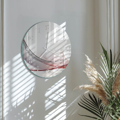 Glas wanduhr Abstraktion