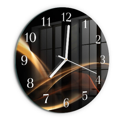 Glas wanduhr Abstrakte Linien