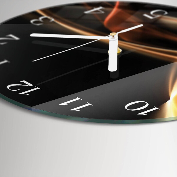 Glas wanduhr Abstrakte Linien
