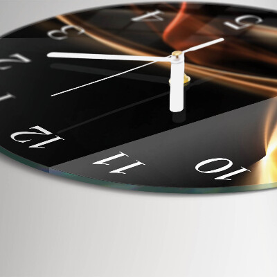 Glas wanduhr Abstrakte Linien
