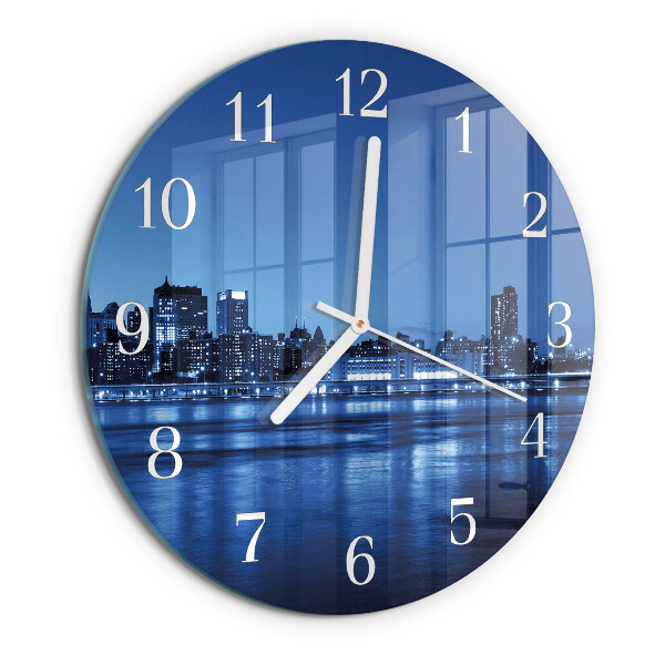 Glas wanduhr Horizont