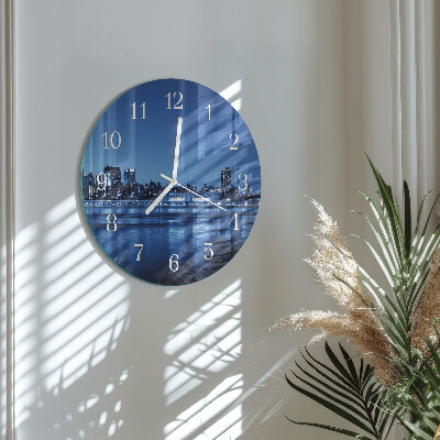 Glas wanduhr Horizont
