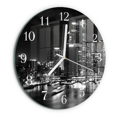 Glas wanduhr Horizont