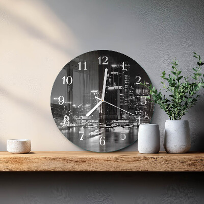 Glas wanduhr Horizont