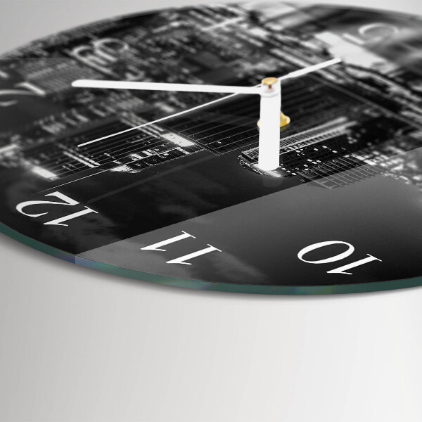 Glas wanduhr Horizont