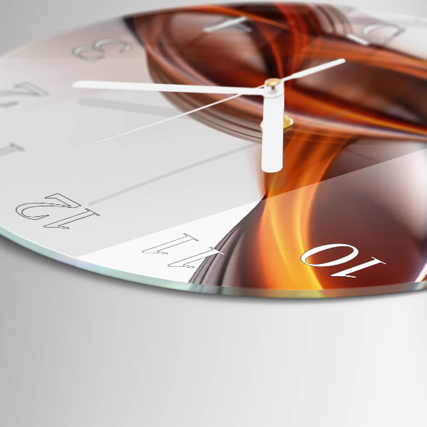 Glas wanduhr Abstrakter Rauch