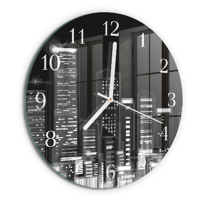 Glas wanduhr Horizont