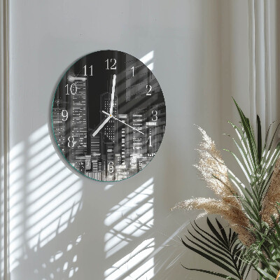 Glas wanduhr Horizont